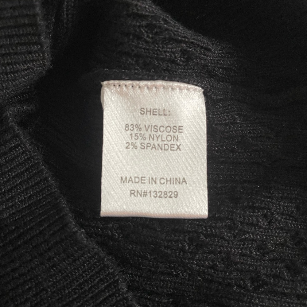 Revolve Superdown Black Knit Crop Top XS - Picture 5 of 8